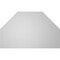 Ekena Millwork Octagonal Top Surface Mount PVC Gable Vent w/ 2"W x 2"P Brickmould Sill Frame, 26"W x 16"H GVPOT26X1603SN - alternate 5